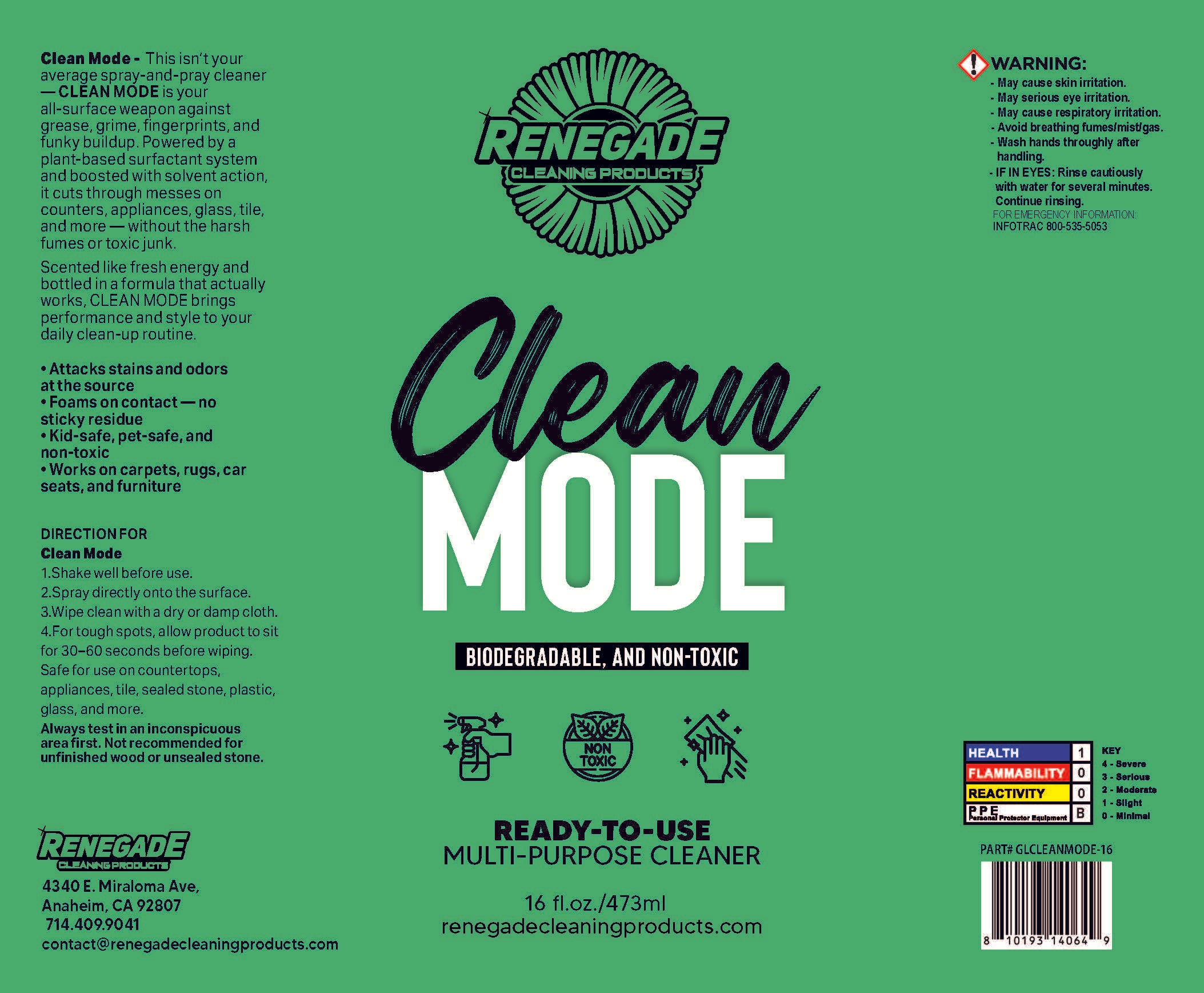 Clean Mode – Luxury Scented Multi-Purpose Cleaner