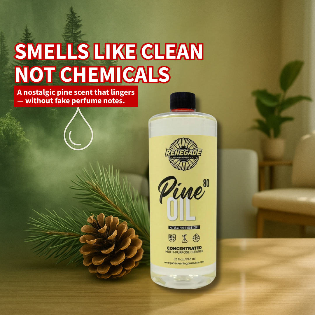 Pine Oil 80 Cleaner – 80% Pure Pine Oil, 32 oz & 1 Gallon, Plant‑Powered Disinfectant