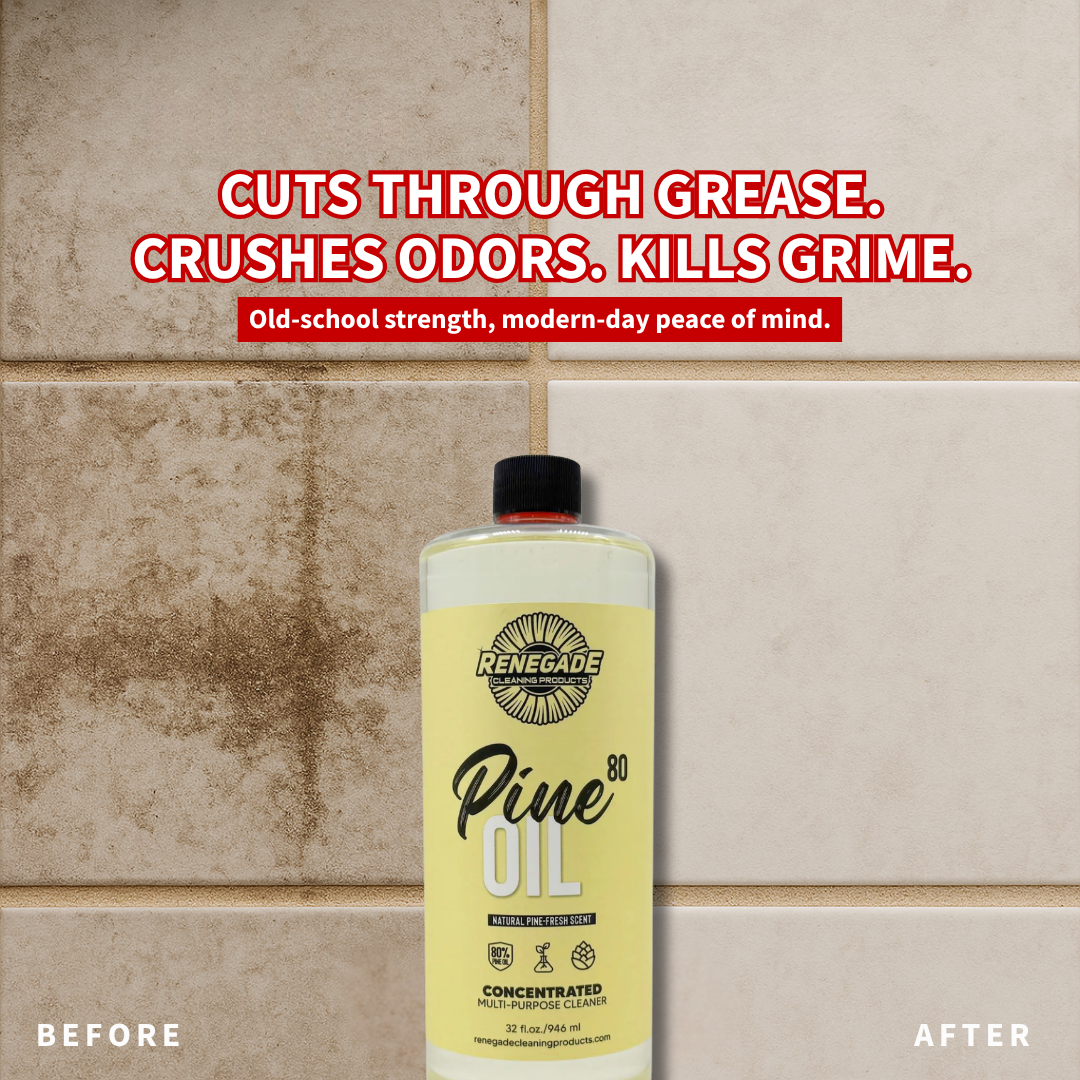Pine Oil 80 Cleaner – 80% Pure Pine Oil, 32 oz & 1 Gallon, Plant‑Powered Disinfectant