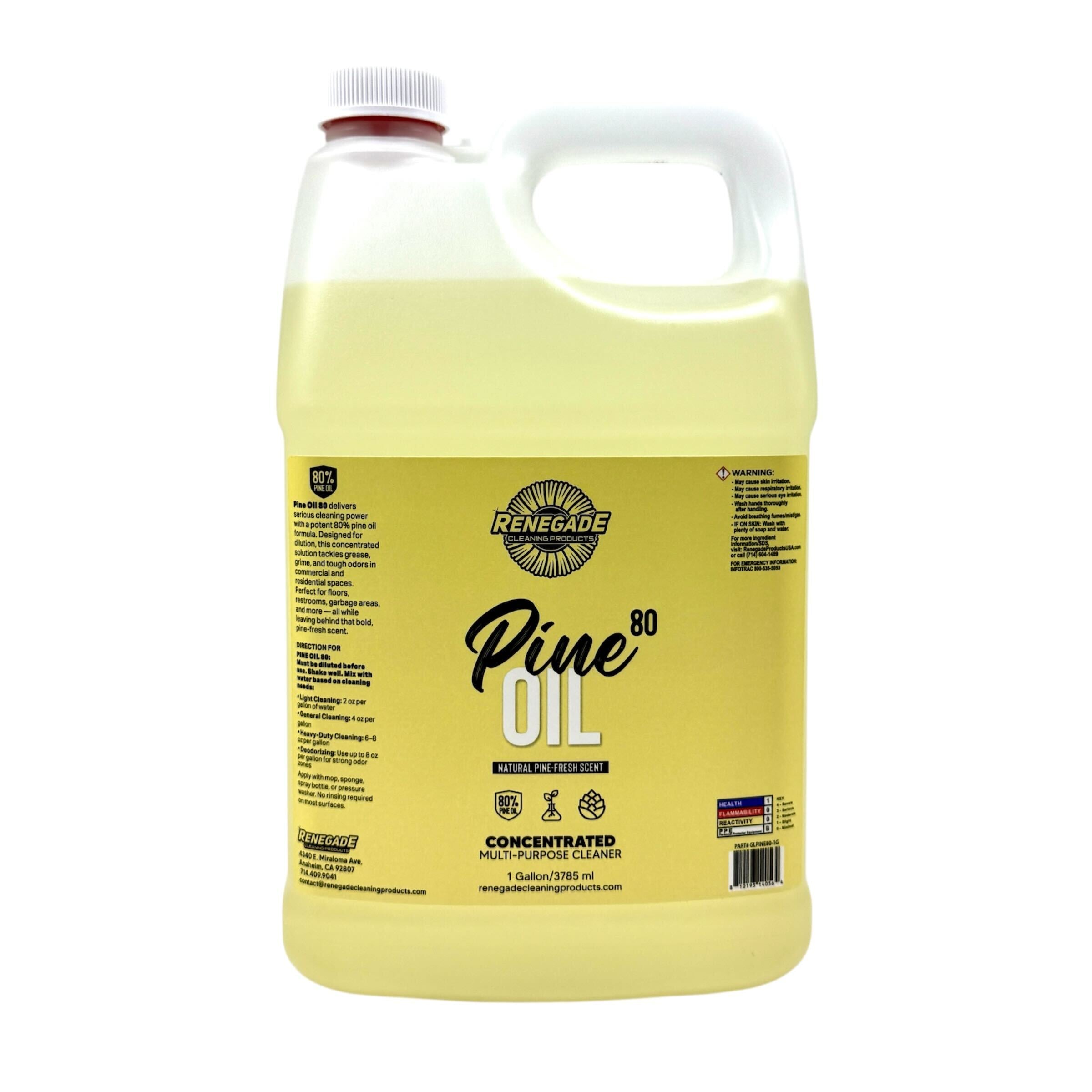 Pine Oil 80 Cleaner – 80% Pure Pine Oil, 32 oz & 1 Gallon, Plant‑Powered Disinfectant