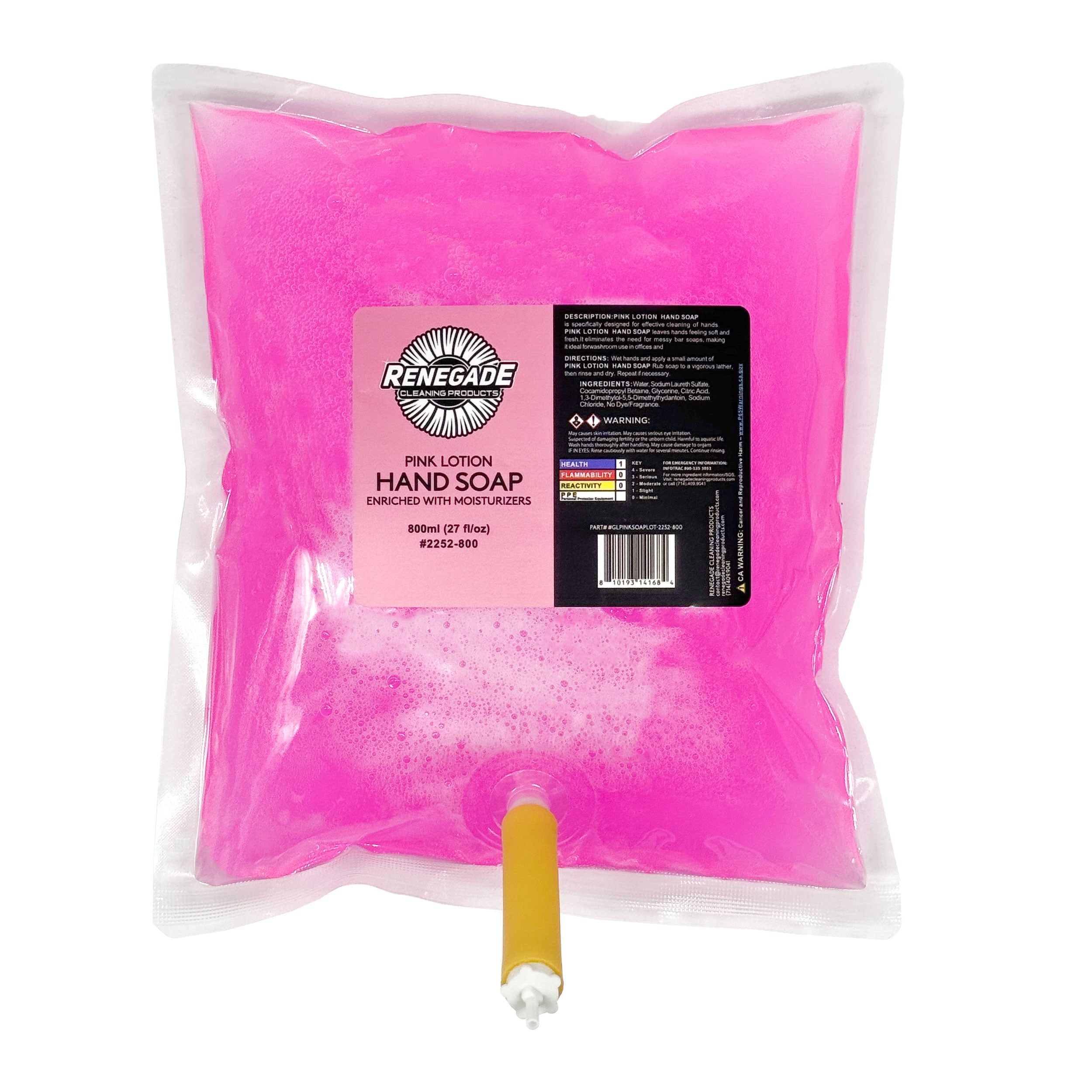 Pink Lotion Antibacterial Hand Soap 800ML – Moisturizing, Pro-Grade