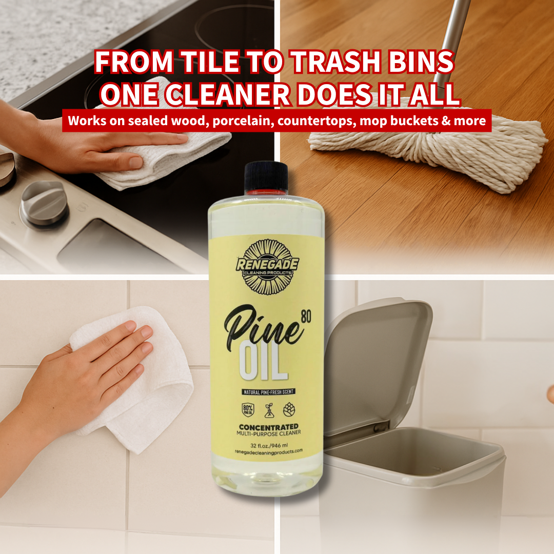 Pine Oil 80 Cleaner – 80% Pure Pine Oil, 32 oz & 1 Gallon, Plant‑Powered Disinfectant